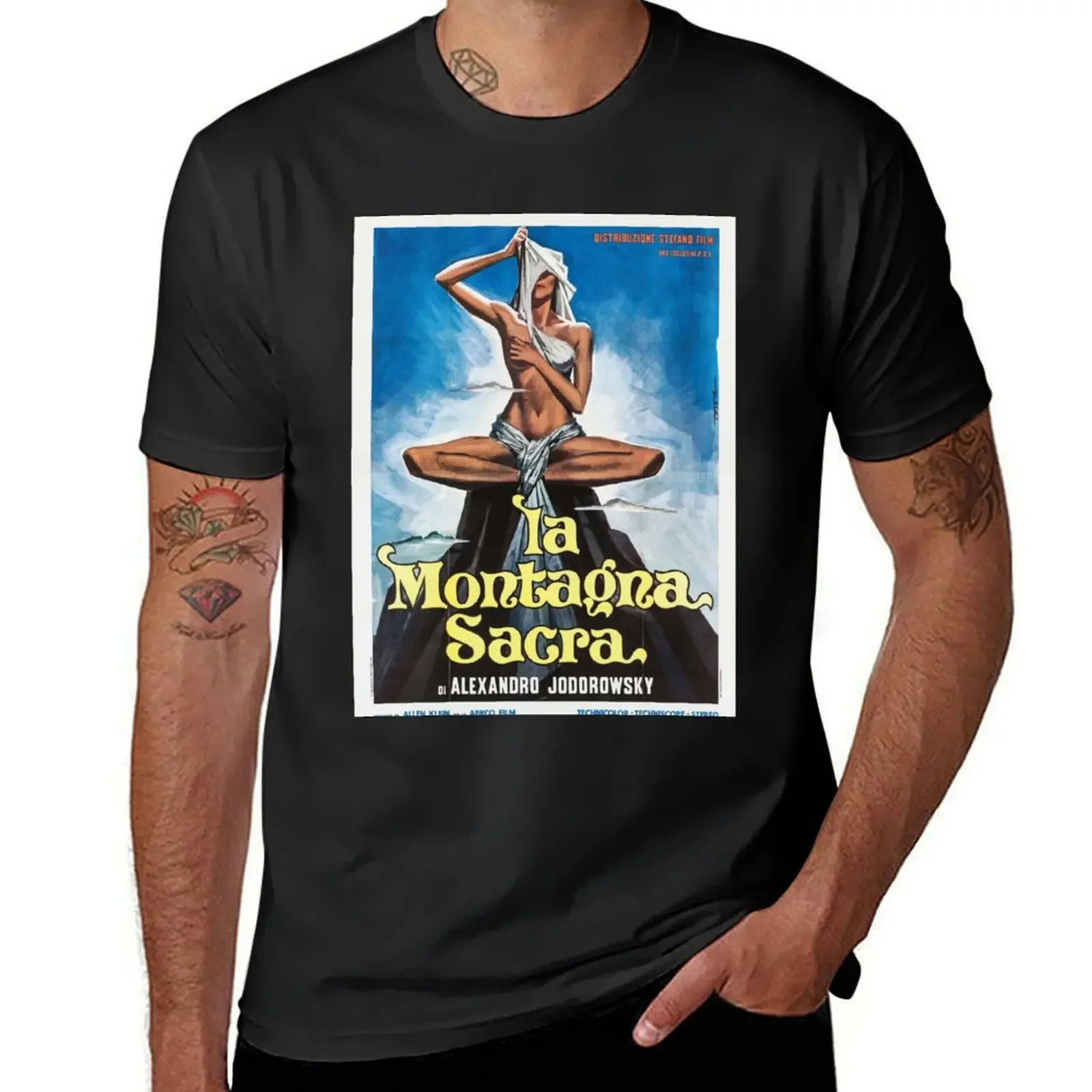 Alejandro Jodorowsky - The Holy Mountain - Vintage Movie Poster T-Shirt animal prinfor boys shirts graphic tees t shirt men