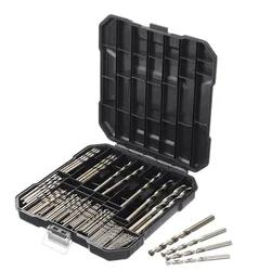 Drillpro 99Pcs M35 Cobalto Broca Set 1.5-10mm HSS-Co Jobber Comprimento Torção Bits para Aço Inoxidável Madeira Metal Perfuração