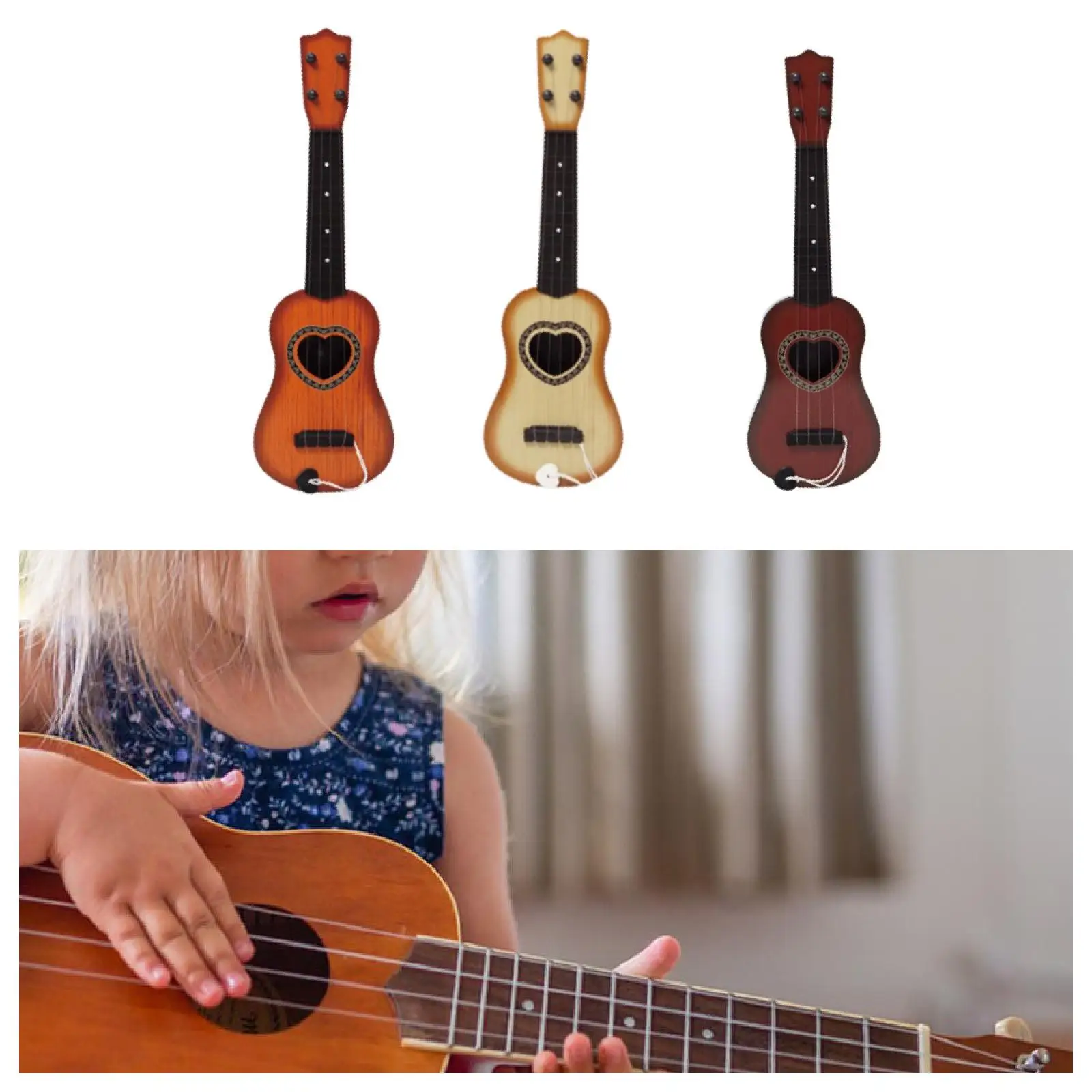 Kinder Spielzeug Ukulele Mini Kinder Gitarre Fähigkeit Verbesserung Instrument Spielzeug pädagogisch für Jungen Mädchen Party zubehör im Alter von 3 Kindern