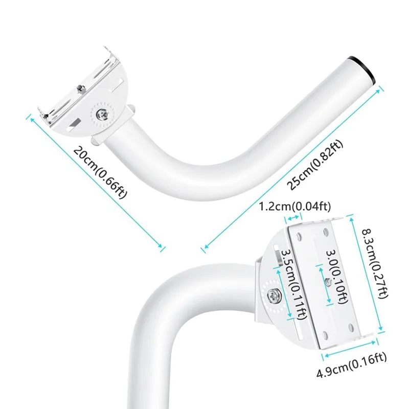 

TFORU-Adjustable Universal Wireless Bridge Bracket Mount Kit, For Outdoor Antenna Point To Point AP Access Point Client 2Pack