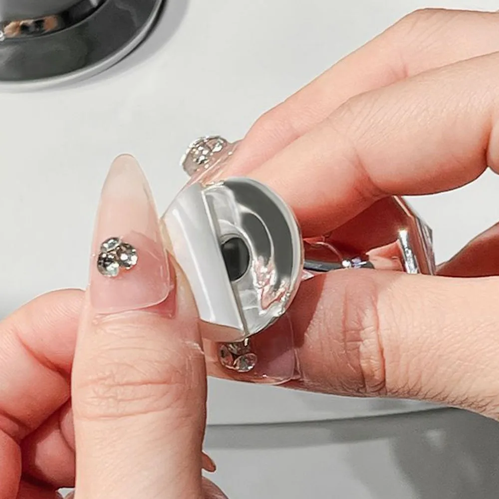 Creative Plastic Heart Shaped Toilet Tank Button Labor-saving Transparent Furniture Handle Universal Toilet Flush Button Toilet