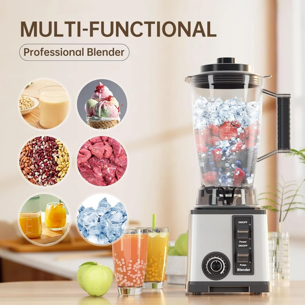 Haoyunma Professionele Blender Voor Keuken, 1200W Aanrecht Blender Voor Smoothies/Shakes/Ijs Crush, Blender En Keukenmachine