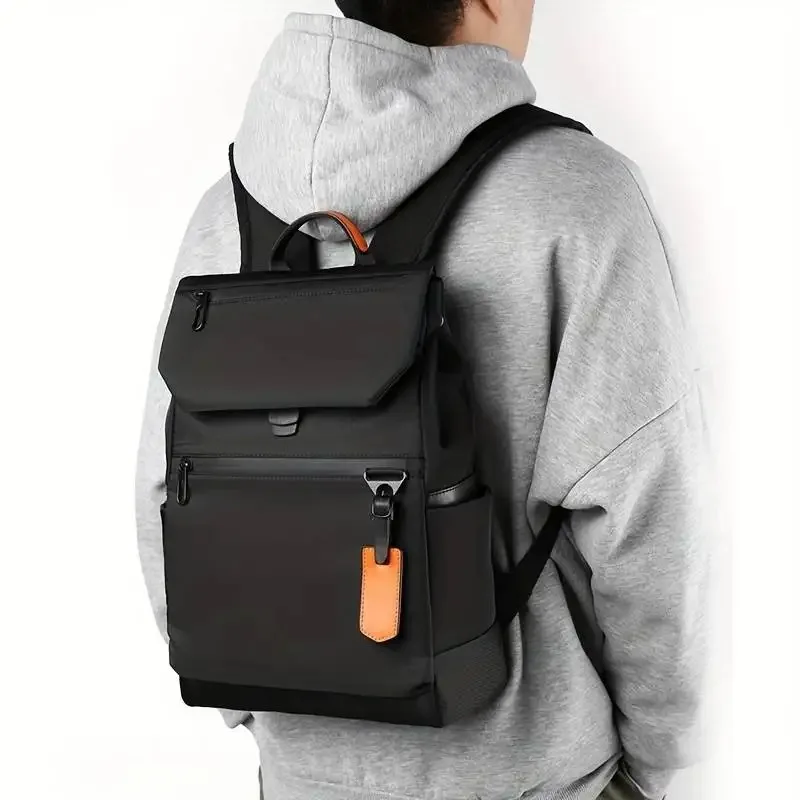 

Men Backpack Oxford Cloth Waterproof 14 15.6inch Laptop Backpack With Usb Charging Port Waterproof Zipper Outdoor Travel Bag Bus