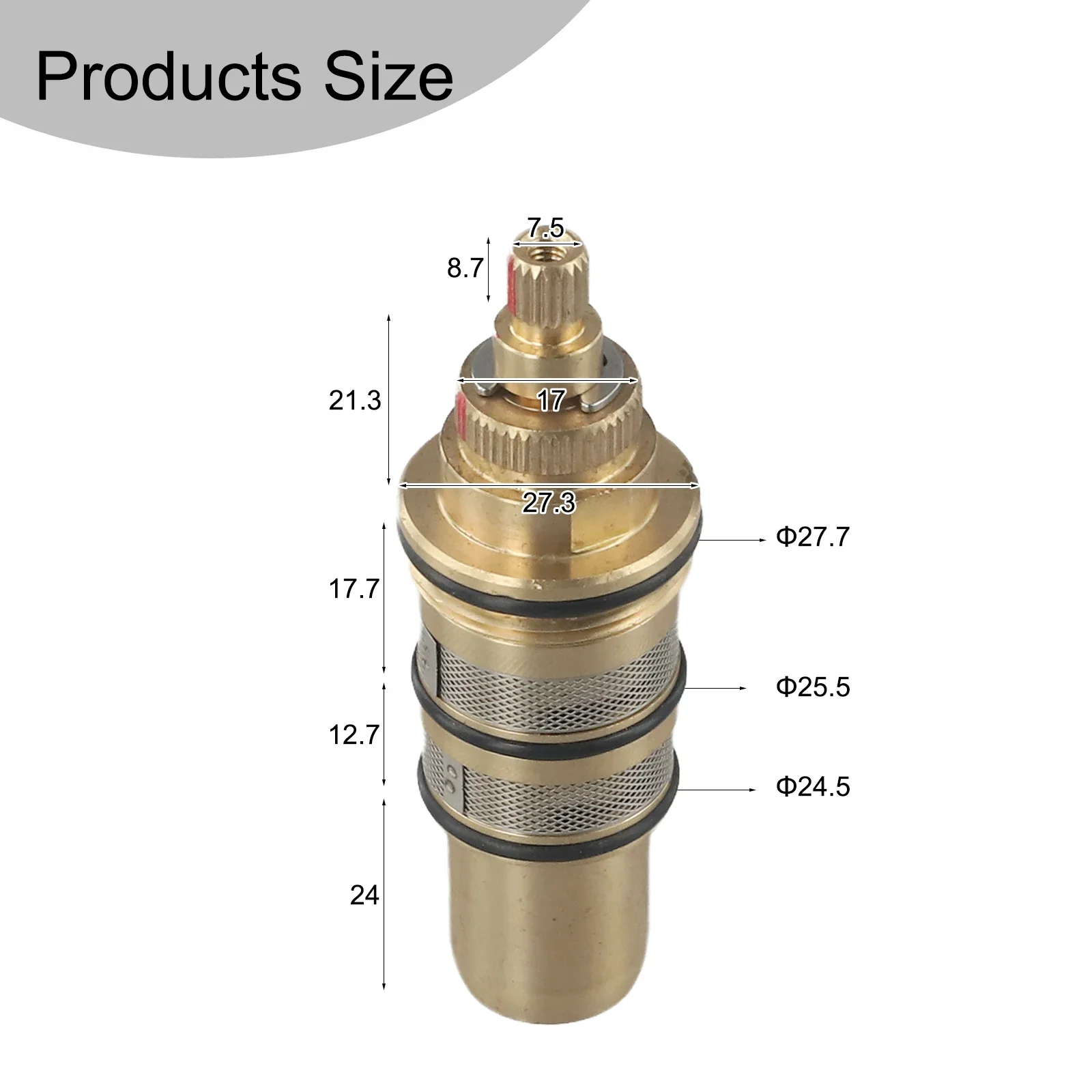 Installation Versatile Valve Core Thermostatic Bar Repair-Kit Brass Replacement Thermostatic Temperature Regulation