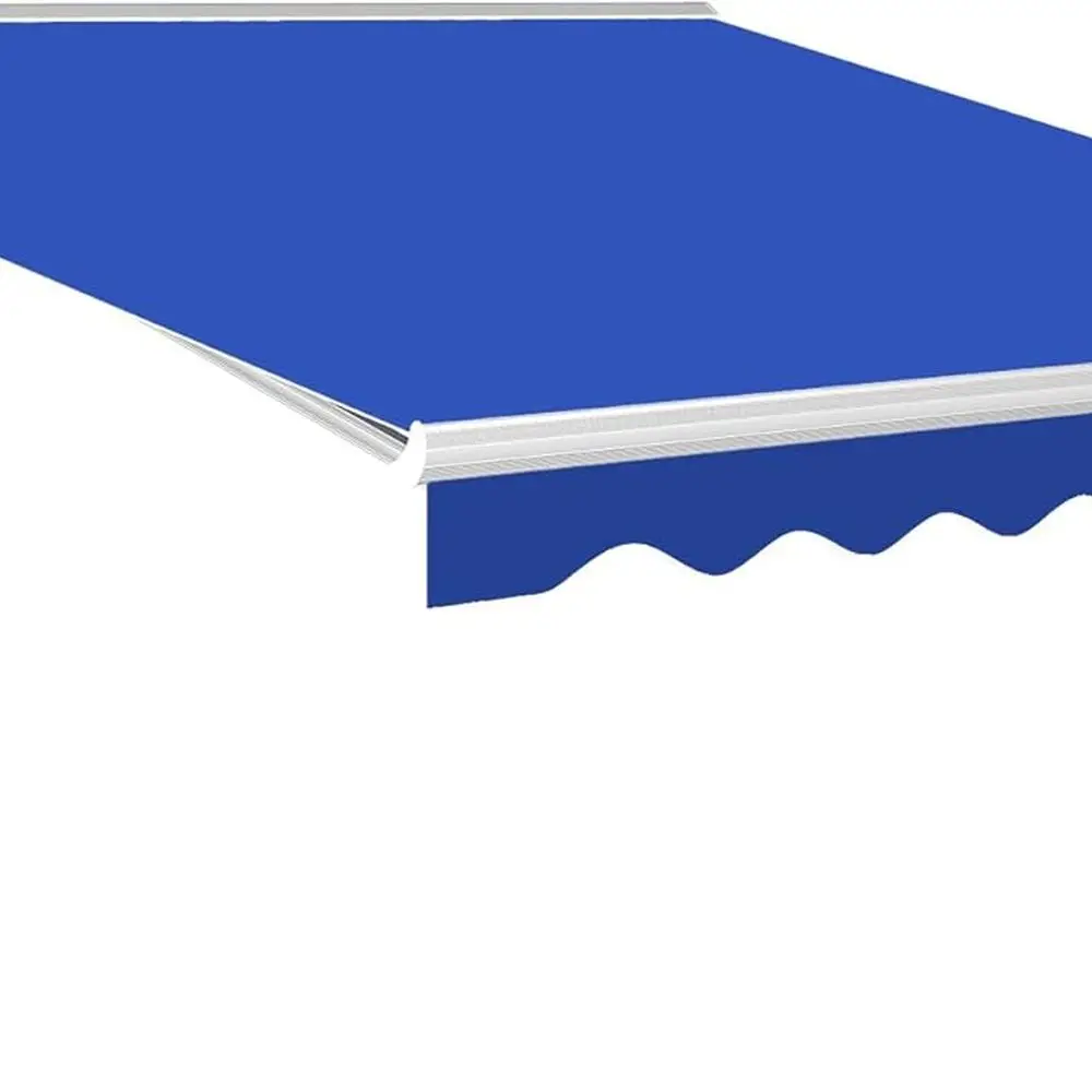 

13' x 10' Electric Awning, Retractable Awning with Remote Controller and Crank Handle, UV40+ Sun Shade Shelter with LED Lights f