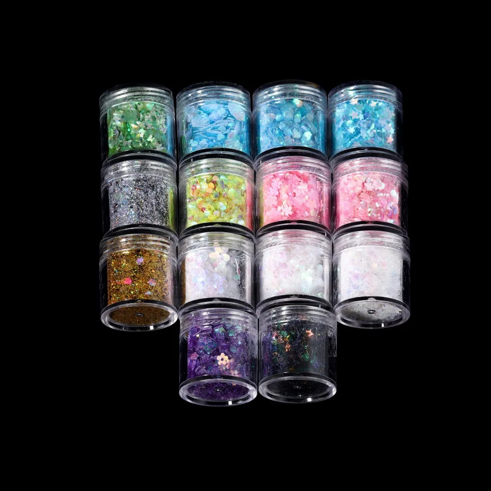 DIY Fantasy Fairy Mix Glitter Crystal Drops Glue UV Glue Nail Nail Nail Glitter Crystal Clay Gold Onion Powder 1 Bottle