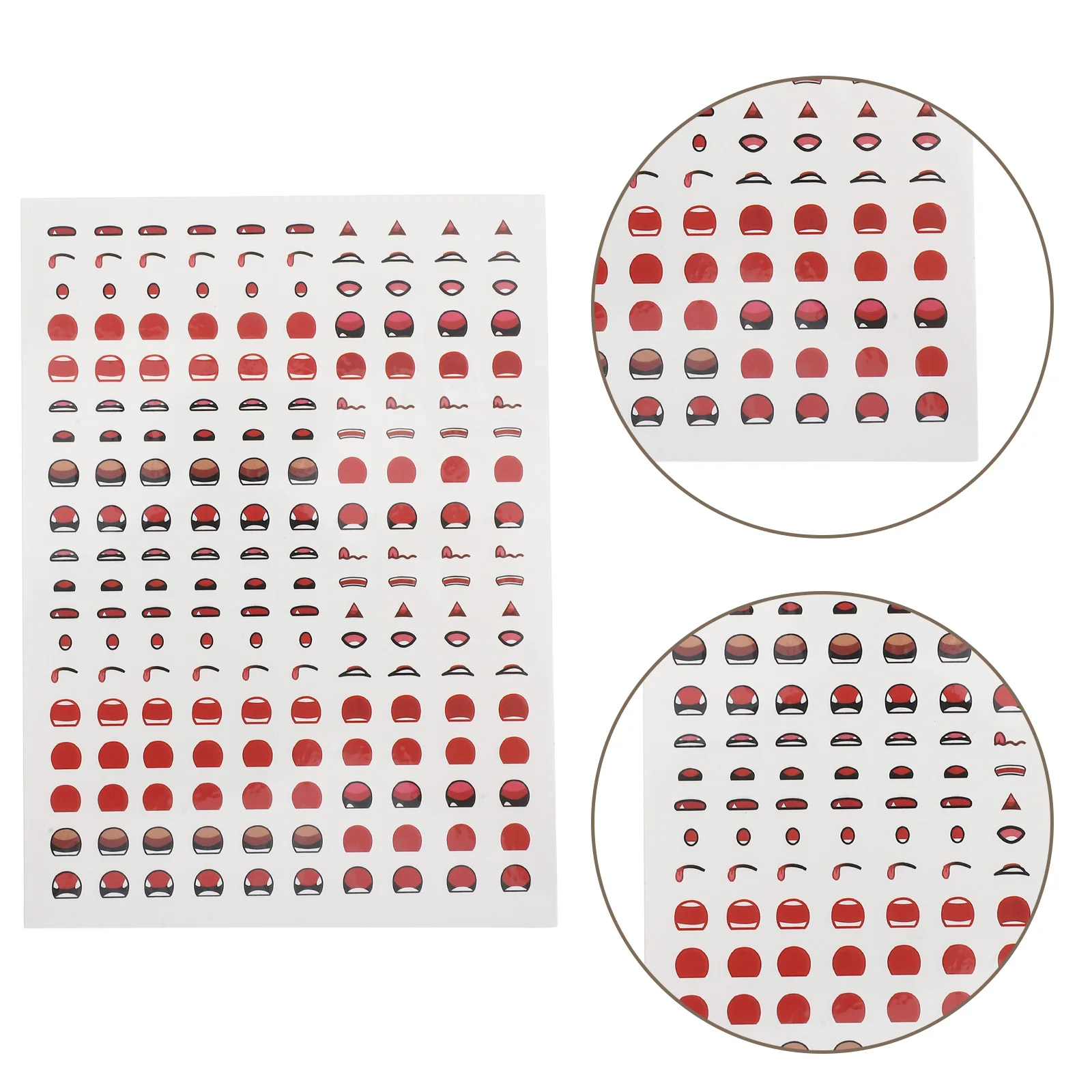 

Наклейка на рот, мультяшные наклейки для рукоделия, куклы с выражением, глина, сделай сам, милые наклейки, самоклеящиеся