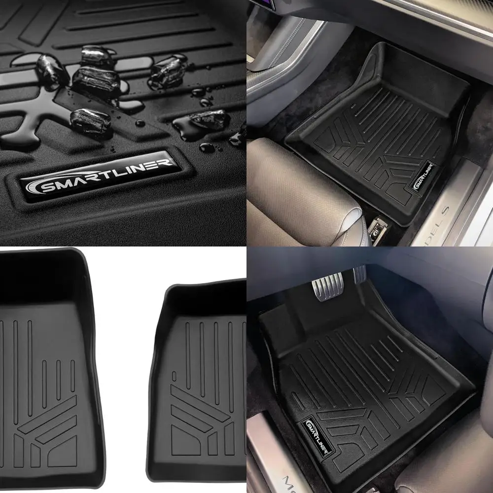 

2-рядные коврики и грузовой вкладыш под комплект грузовой палубы, совместимый с Tesla Model S 2021-2025 гг.