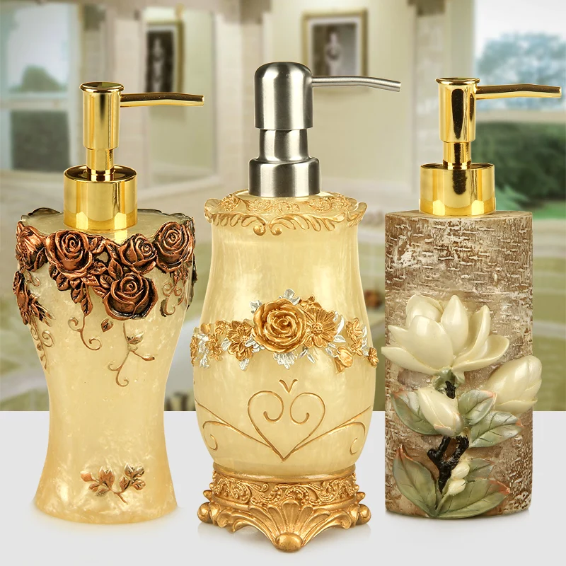 Hand sanitizer bottles, light luxury, high-end foaming dispensing bottles, household lotion bottles, press-type beauty shops