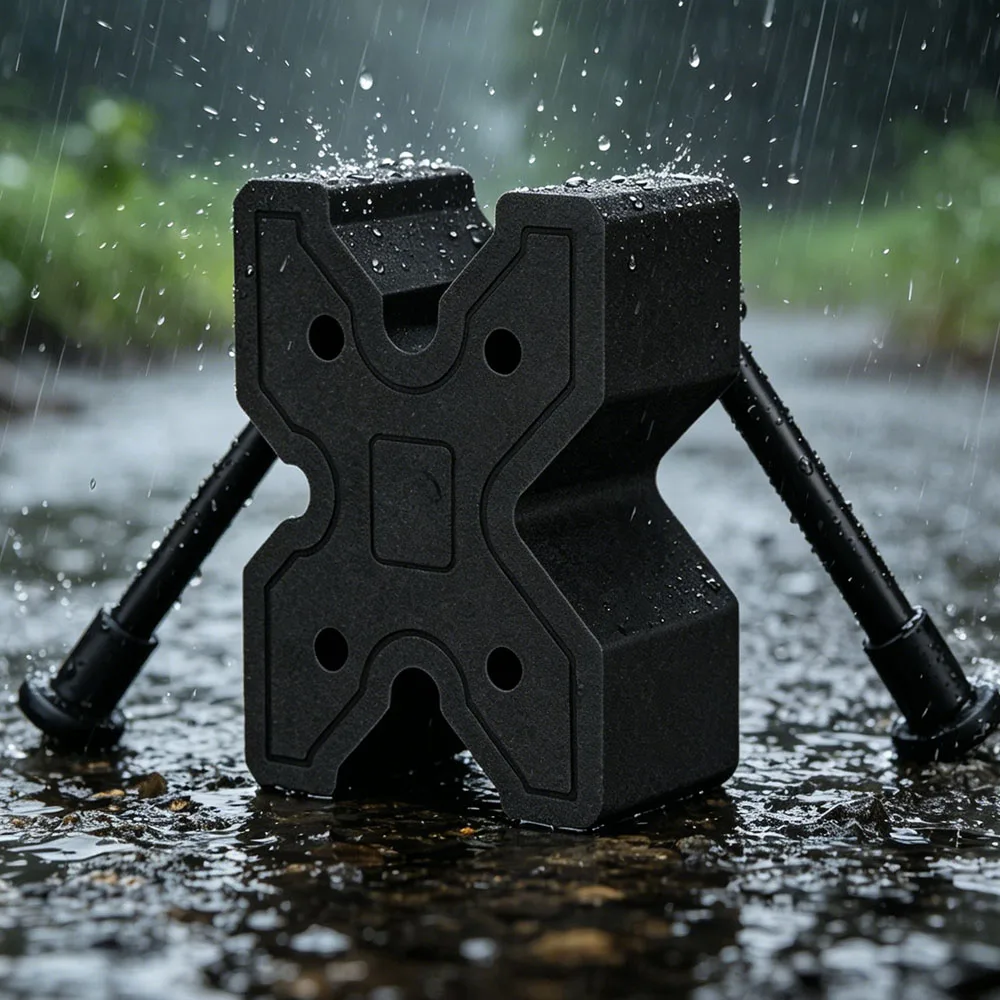 X-Block Bipod Shooting Rest Block Mount Lightweight and Portable Shooting Clamp EVA Foam Waterproof Reduces Recoil For Hunting