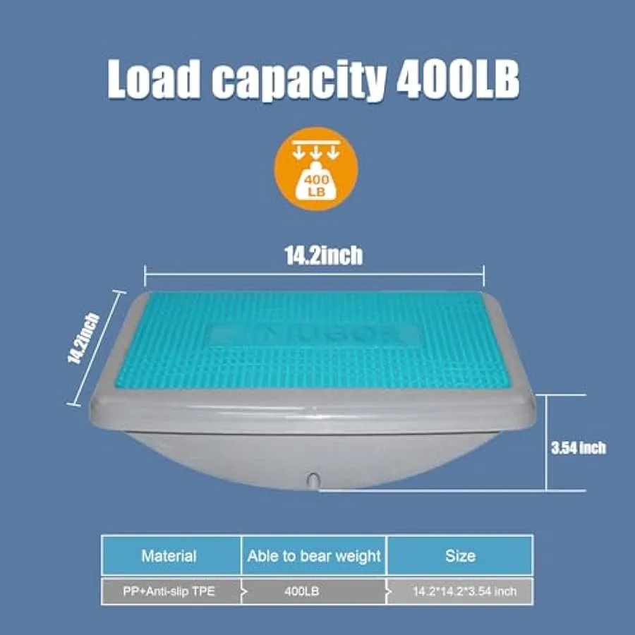 バランスボード 背中ストレッチ付き ウォブルボード 子供と大人用 滑り止めロッカーボード 理学療法用 コアトレーナー