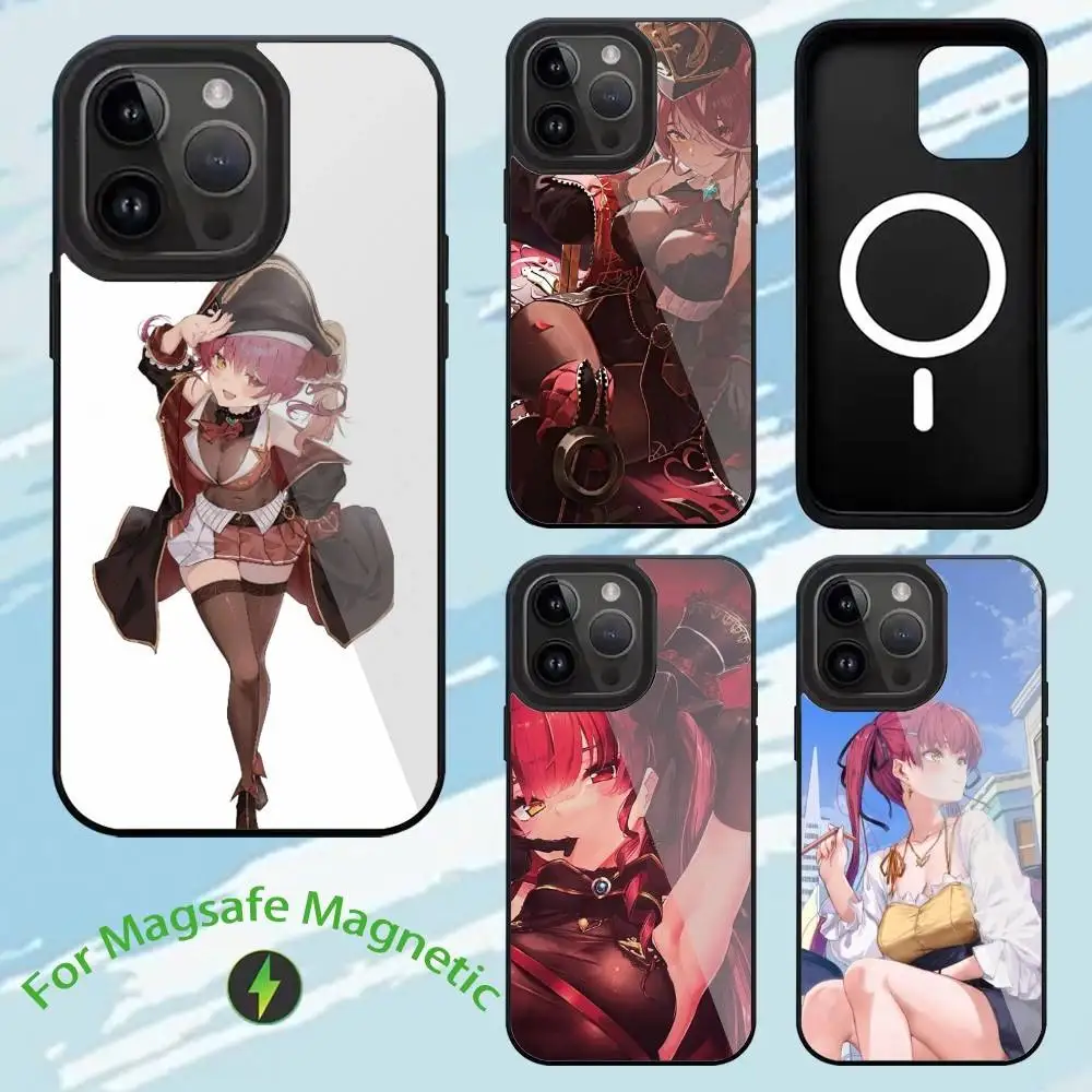 

Houshou Marin Phone Case For iPhone 17,16,15,14,13,12,11,Plus,Pro,Max Magsafe Magnetic Wireless Charging