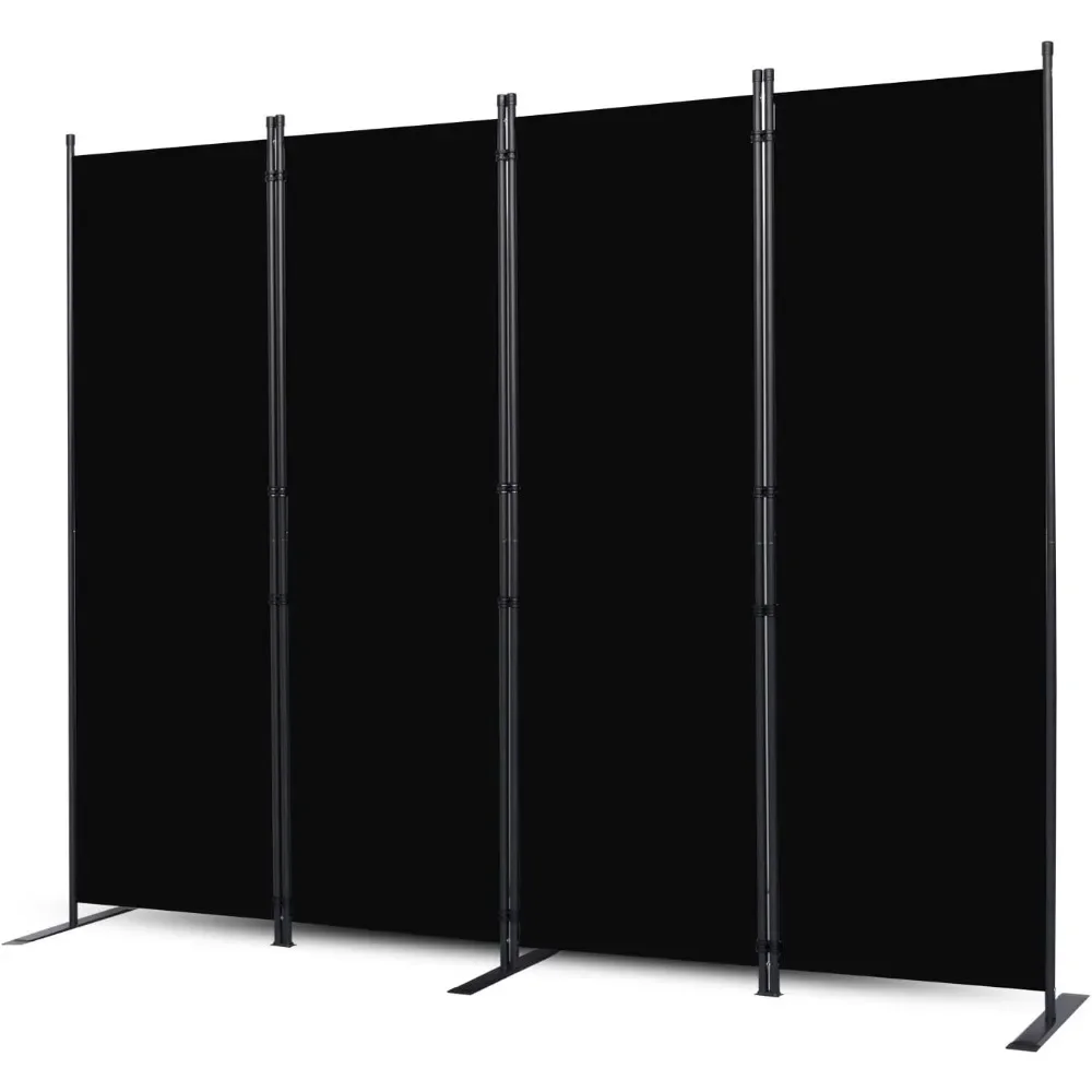 

Room Divider, 4 Panel Folding Privacy Screens with Wider Feet,6 Ft Portable Room Partition for Room Separator,Room Divider Panel