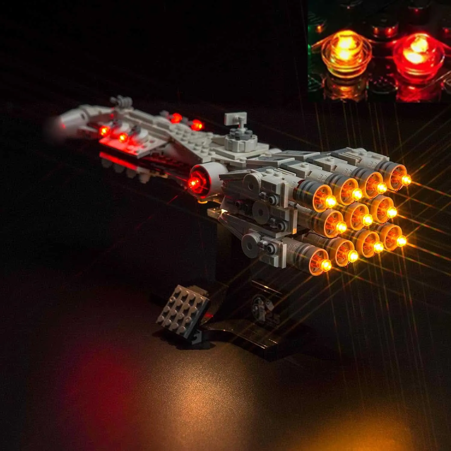 USB Lights Set for Lego Star W-ars: A New Hope Tantive IV 25th Anniversary Starship 75376 - (NOT Include LEGO Bricks)