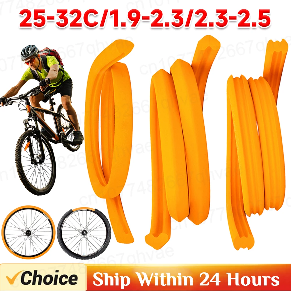 Bike Tubeless Tire Insert Prevent Injury MTB Bike Anti Puncture Tube Protector EVA Bike Tire Inner Tube Pad for Outdoor Riding