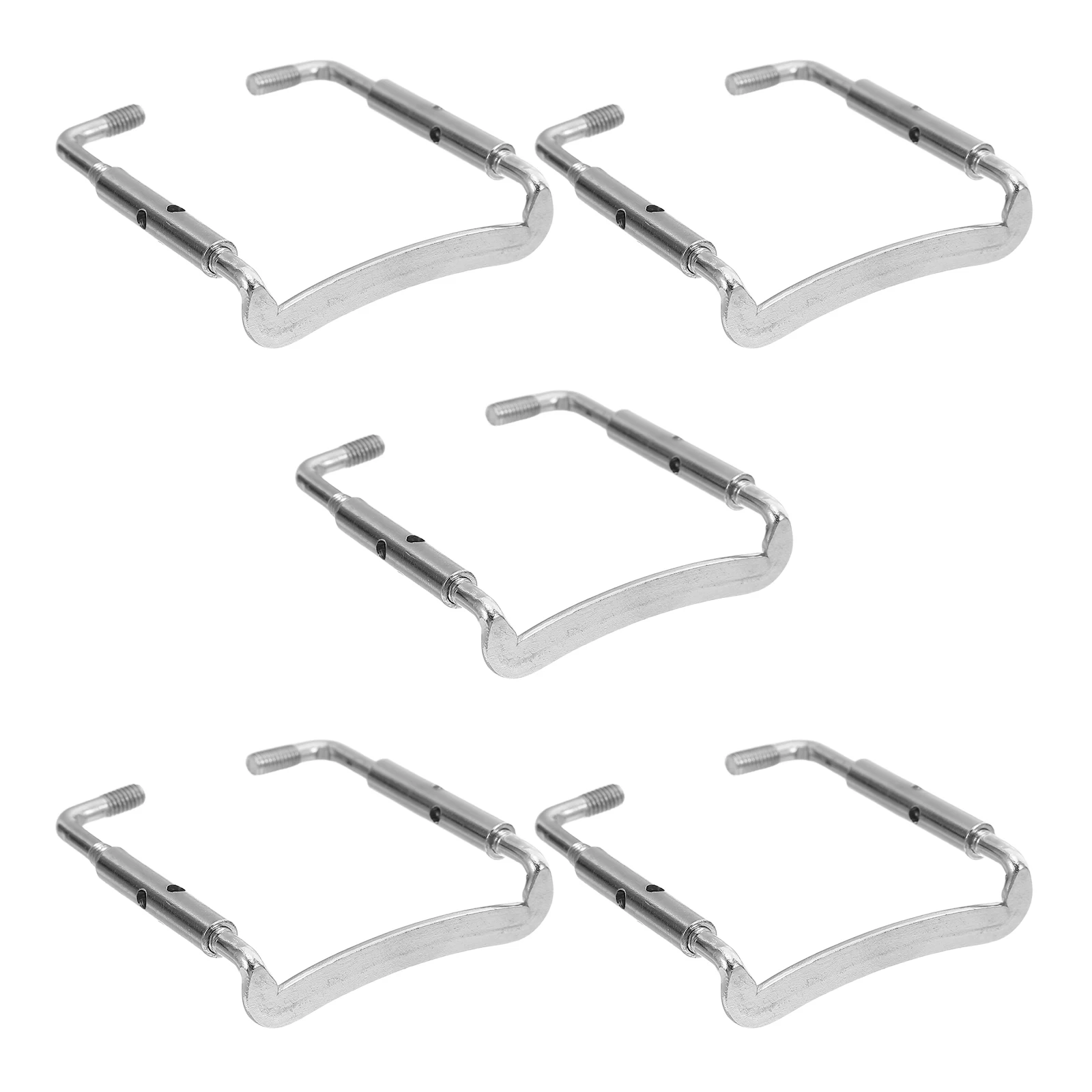 

5 Pcs Violin Accessories Replacement Screws Forward and Back Small Chin Rest Metal