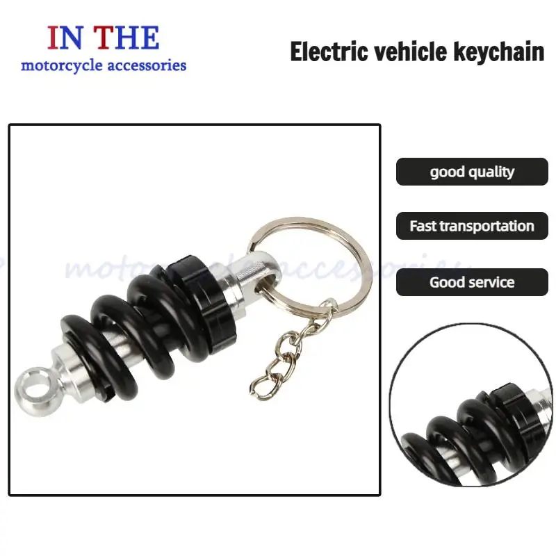 

Durable Aluminum Alloy Shock Absorber Key Ring: Automotive Front Strut Pendant for Daily Use with Cars & Scooters