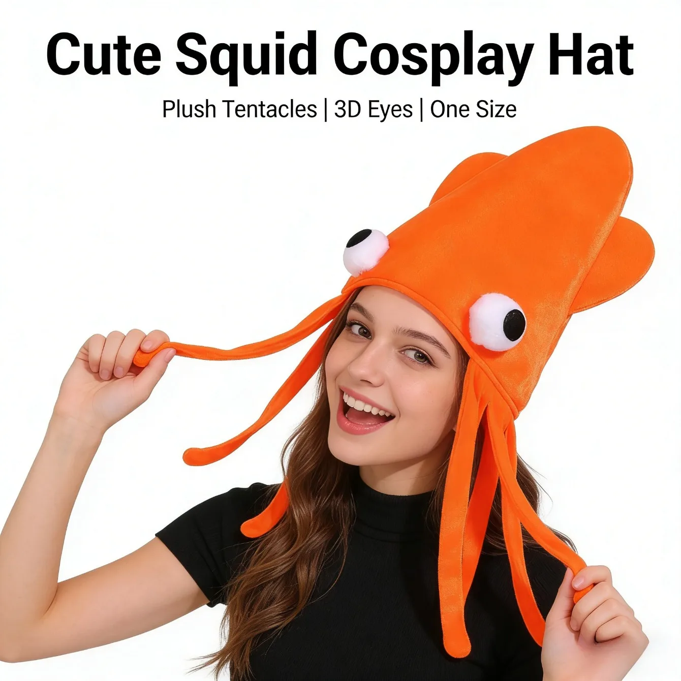 

Fun Novelty Toy Hat Four - color Velvet Squid Hat Cuttlefish and Octopus Shape Party Performance Essential