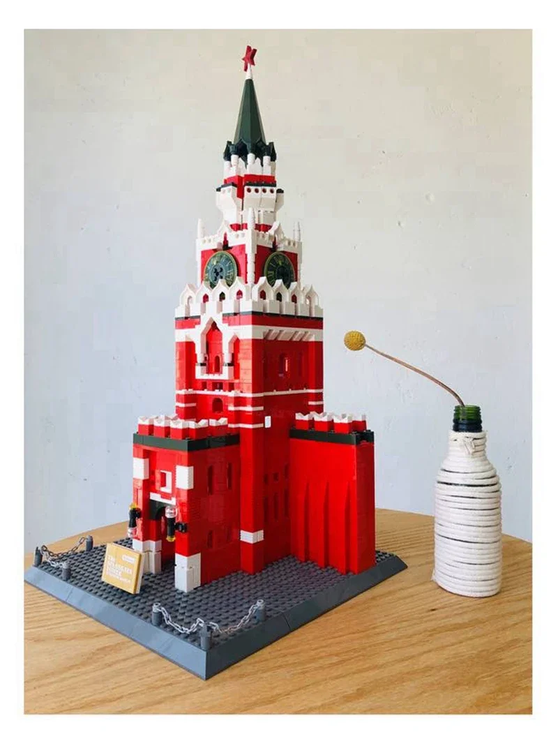 Russian architecture building blocks to enhance children's awareness, children's education, birthday gift, New Year