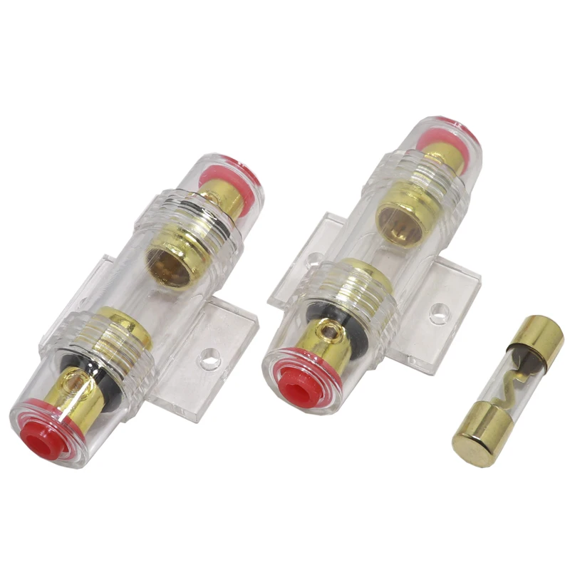 【1Set】Auto Car Fuse Holder Block For Car Vehicle Subwoofer Audio In Line AMP Amplifier Cable AGU fuse holder