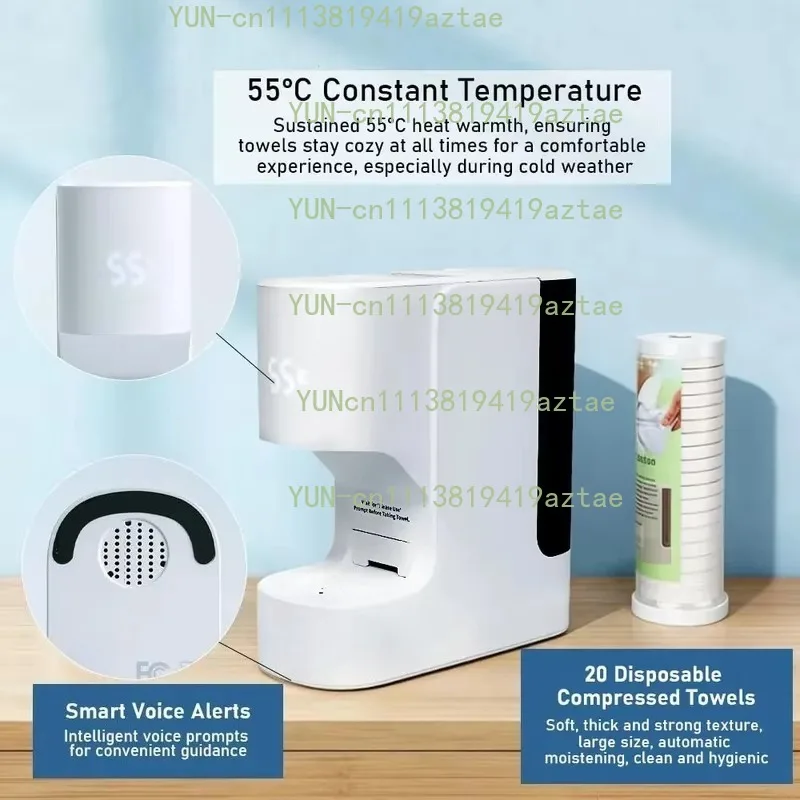 Hot Towel Machine (Face Towel Heater) - Towel warmer, 55 °C Constant Temperature, with 20 Pieces of Pressure