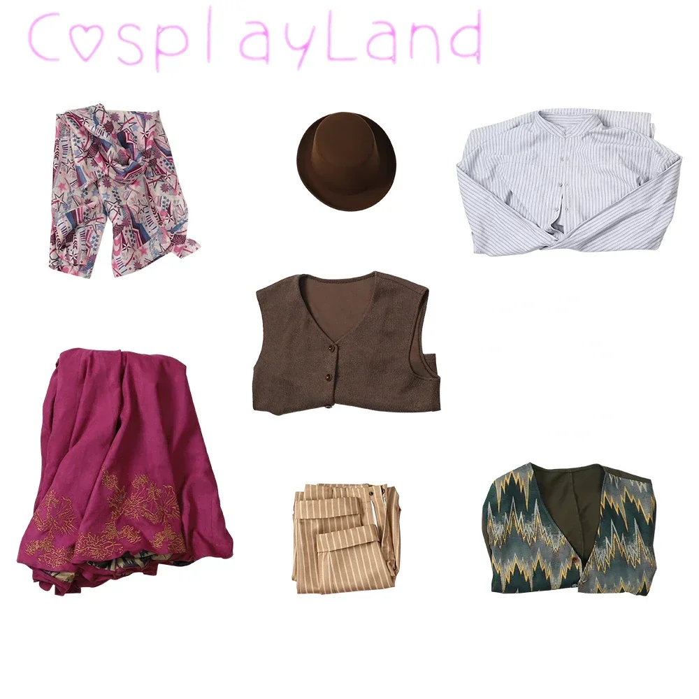 Willy Hat Cosplay Costume Chalamet Wonca Cosplay Suit Outfits Movie Chocolate Men Fancy Halloween Comic Con Roleplay Clothes