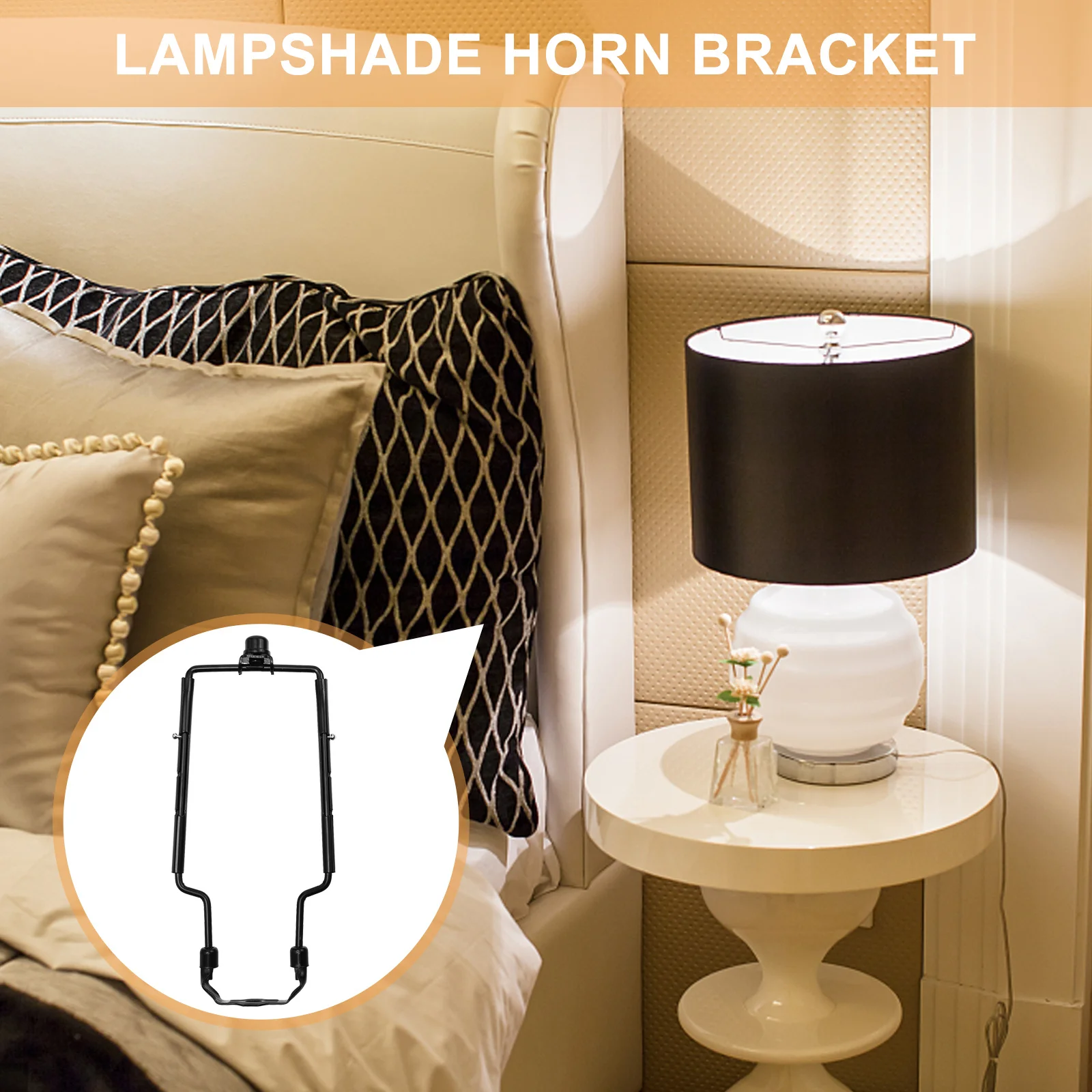 

1Pcs Lampshade Horn Bracket Corrosion Resistant for Floor Lamps Table Lamps Crystal Lamp Holder Lighting Parts