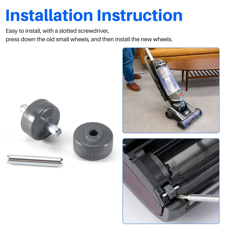 1 paio di ruote di ricambio per aspirapolvere Shark adatte per modelli NV350 NV351 NV355 NV356E NV500 NV501