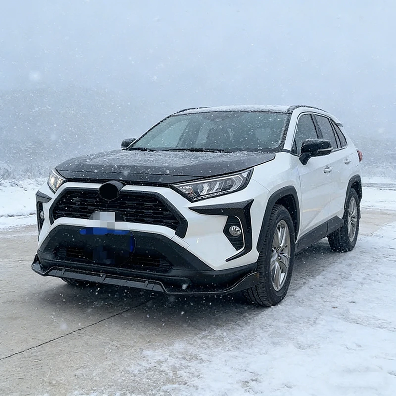 車のアクセサリートヨタ RAV4 2019-2023 フロントバンパーリップディフューザープロテクター装飾カバートリムオートスタイリング