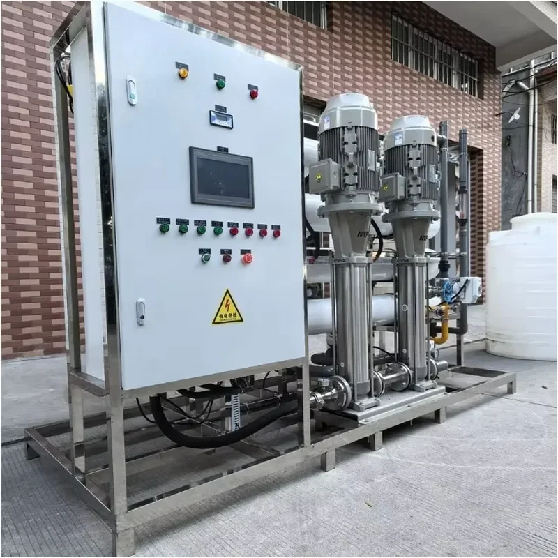 SWRO Seawater Desalination Plant with PLC Pump Over 99.6% Desalination Rate Stainless Steel 1000L/H Capacity Drinking Water