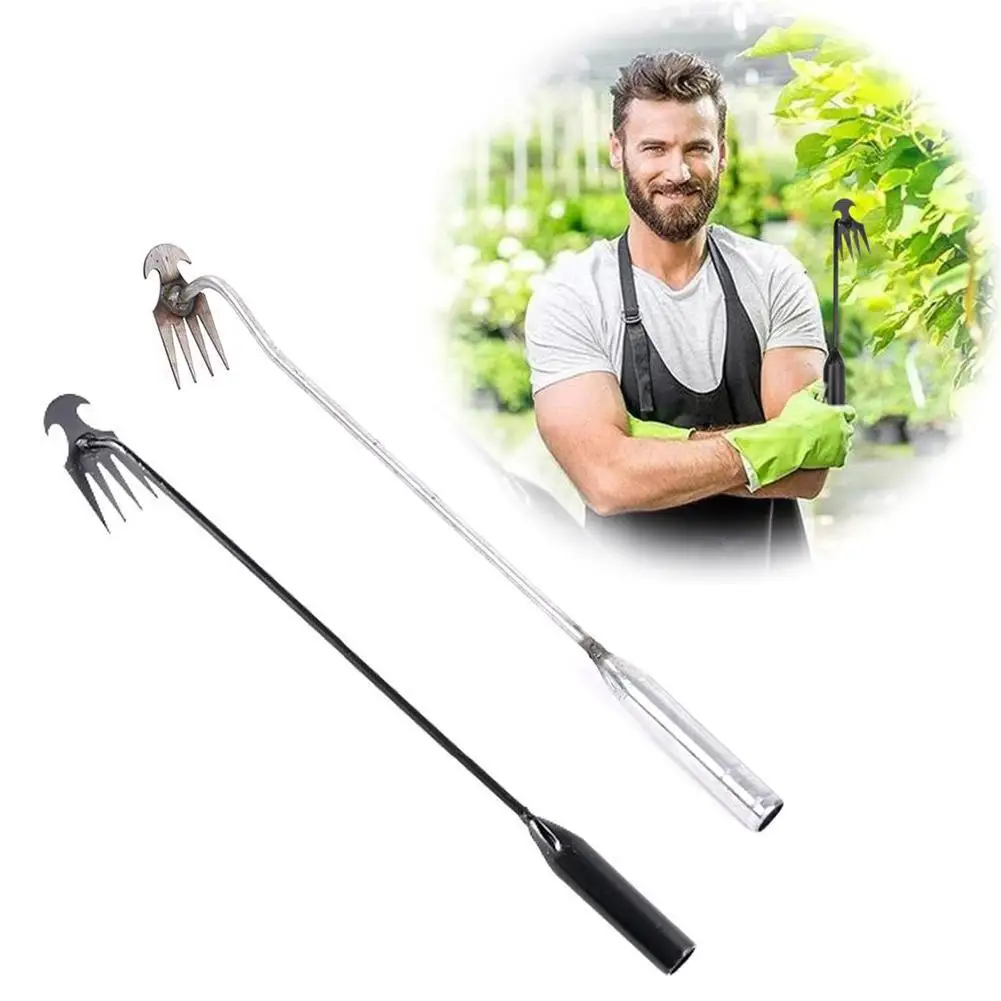 Garden Weeder Tool,4 Teeth Manganese Steel Forged Gardening Hand Weeder Tools For Vegetable, Planting, Gardening &Weeding