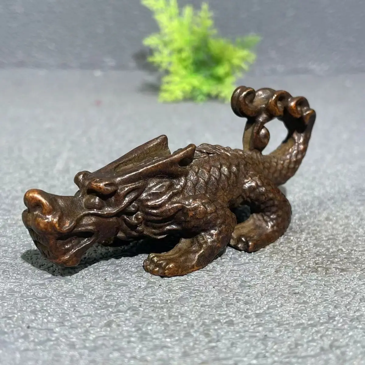 Retro Dragon-shaped mythical beast Ornament Decoration Tea Pet Figurines Desk Decor Accessories