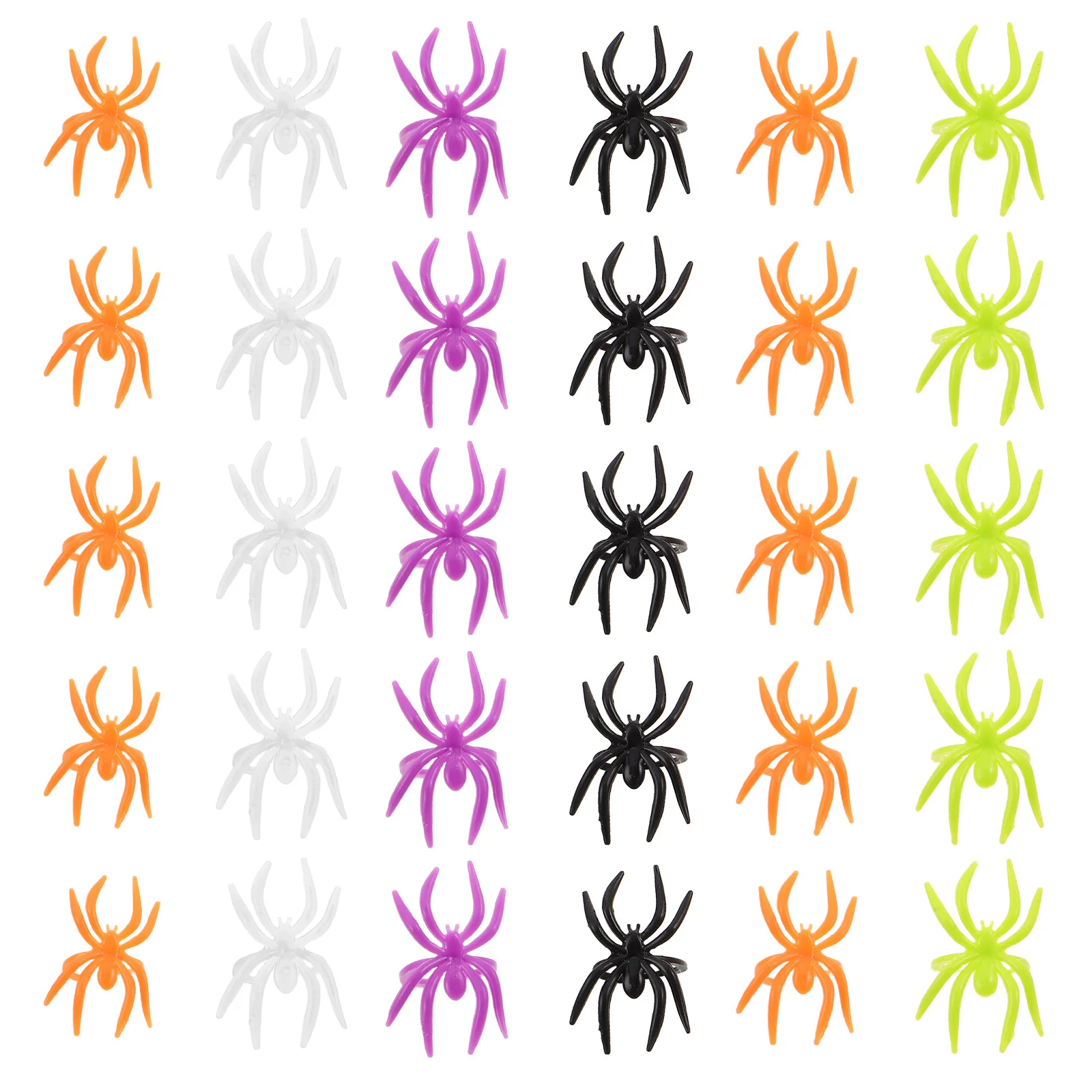 120 Stück Spinnen-Kostüm-Zubehör, Spukhaus-Requisiten, Kinder-Partygeschenke, Esstisch, gruseliges Spielzeug