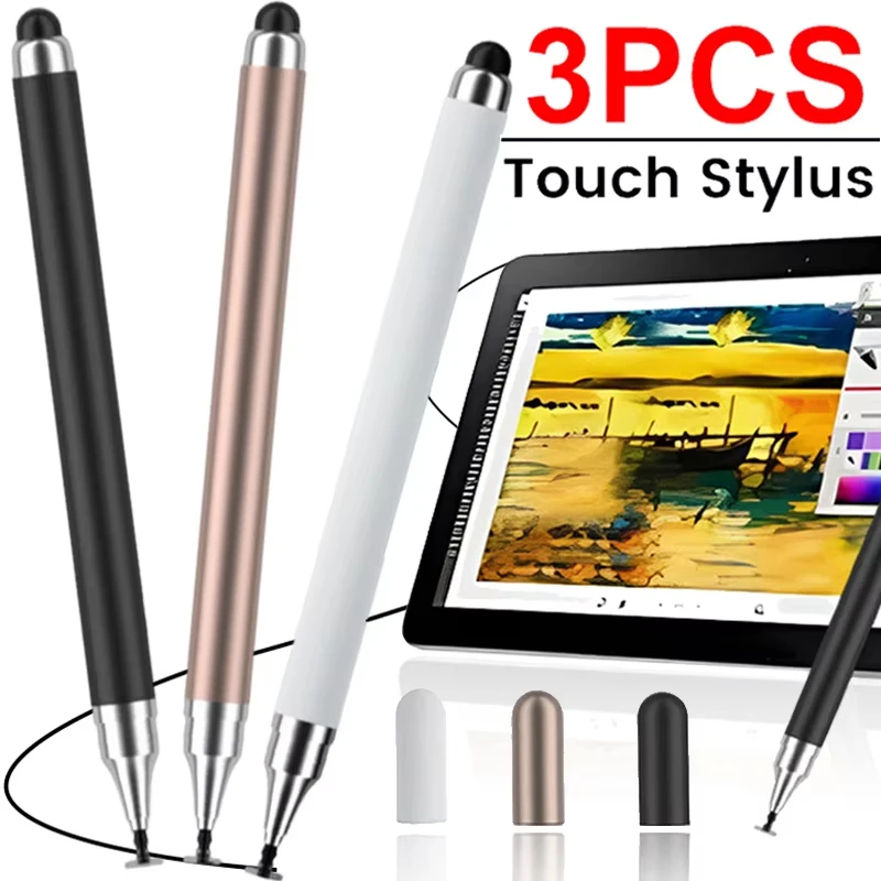 

Universal 2 In 1 Tablet Mobile Phone Capacitive Stylus Pen Drawing Pens For IPhone Android Capacitive Drawing Screen Touch Pens