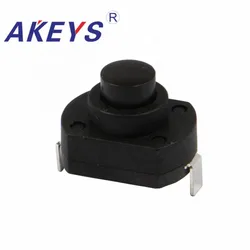 10PCS YT-1813-MA Black On Off Mini Push Button Switch Flashlight Switch