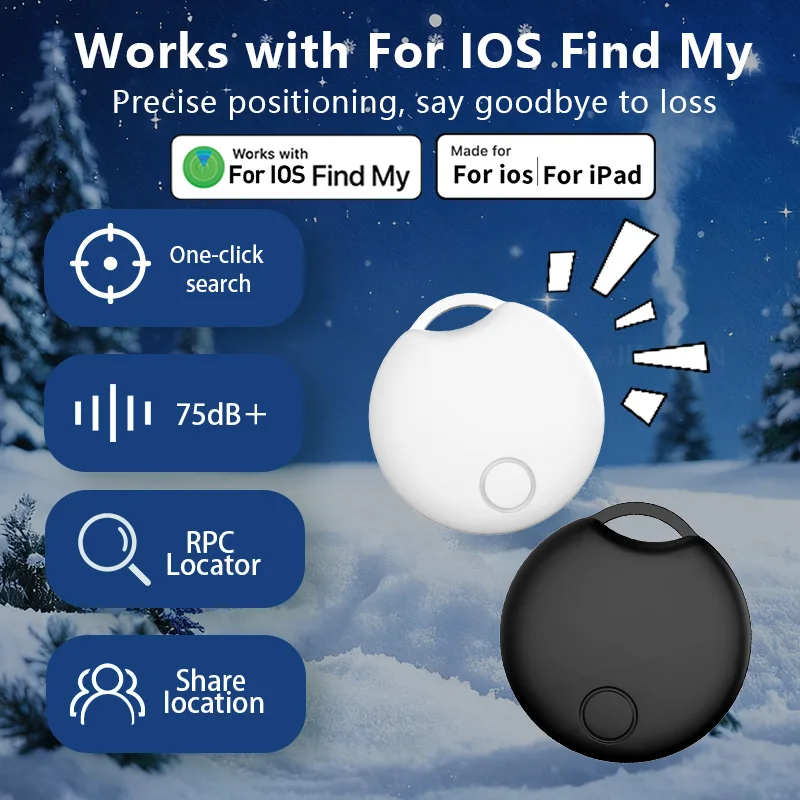 Vivilife Location Tracker العلامة الذكية لـ Apple Find My iOS Key Luggage Item Beyond Bluetooth Range Tracking Finder تحديد موقع الصوت #3