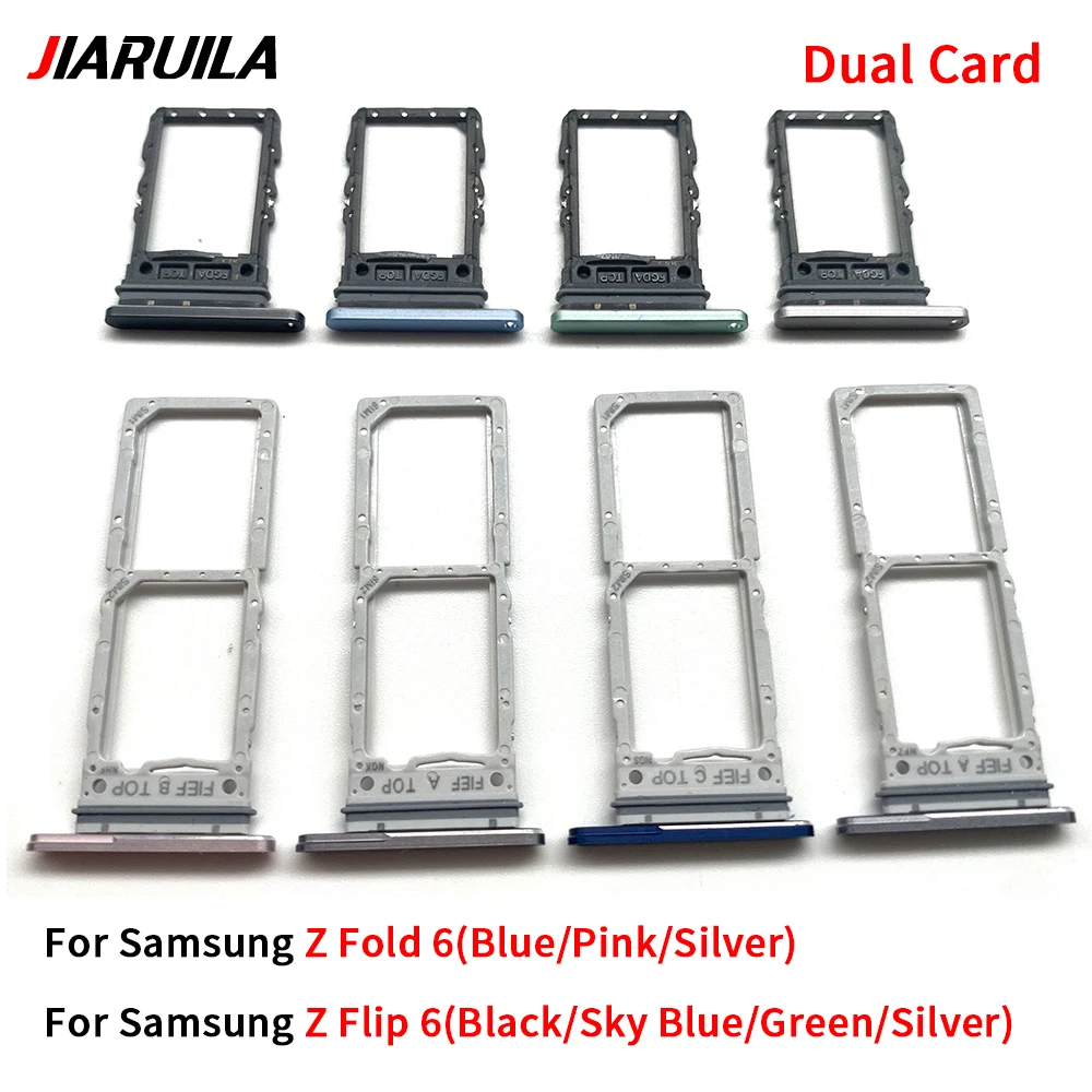 New Sim Card Tray For Samsung Z Flip 6 / Z Fold 6 Sim Reader Card Adapter Replacement Parts