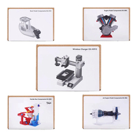 For Bambu Lab 3D Printing DIY Creative Mode Wireless Charger/Engine Model Inball Runway/Boat/Aviation Model Kit 3D Printer Parts