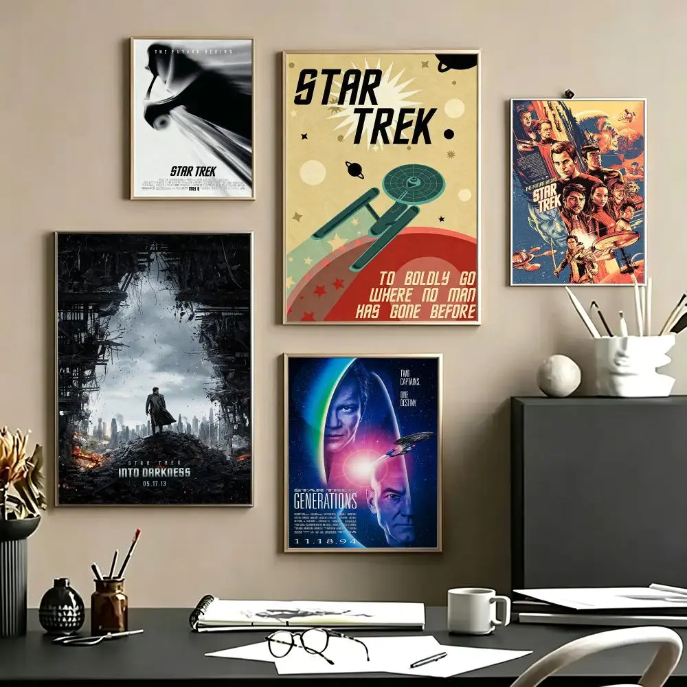 series Star Trek Poster Poster HD Self Adhesive Waterproof Art Print Wall Decor for Bedroom Living Room Home Gift