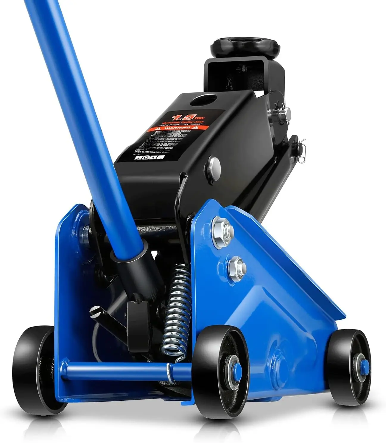 

1.5 Ton Floor Jack, Heavy Duty Steel Hydraulic Car Jack with Single Piston Quick Lift Pump, Hydraulic Racing Floor Jack, Lifting