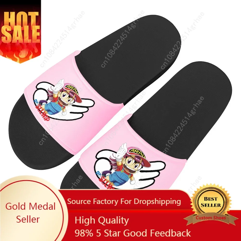 A-Arale Dr Slump Slippers Home Water Shoes Men Women Teenagers Custom Made Bathroom Beach Pool Sandals That Can Be Worn Outside