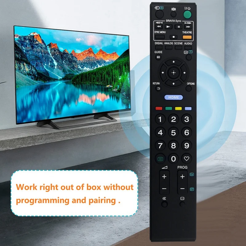 1 Piece RM-ED016 Remote Control Replace Black Plastic For Sony TV KDL-46V5600/46V5500/40WE5W