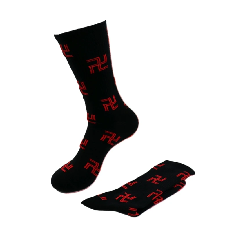 Swastika-Charakter, japanische Anime-Baumwolle, Mittelrohr-Wadensocken für Damen und Herren