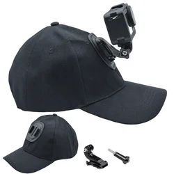 Sun Hat Cap for Gopro Hero 13 12 11 10 9 8 7 Insta360 X5 X4 X3 X2 Eken DJI OSMO Action 5 4 Pro Camera Accessories Black