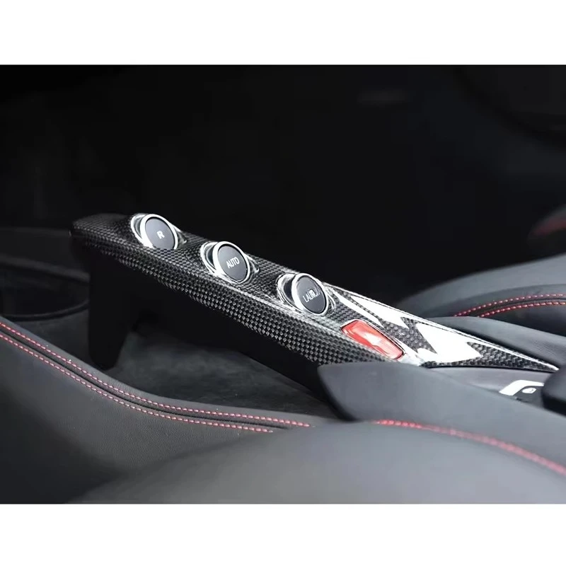 Новое поступление, OEM стиль, сухое углеродное волокно, внутренняя часть центральной консоли автомобиля, комплекты интерьера для Ferrari F8 Tributo Spider, автомобильные аксессуары