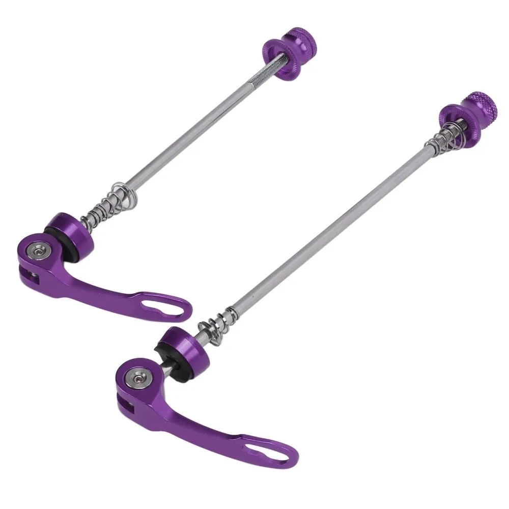 

1 Pair 100/135mm Bicycle Quick Release Skewer Aluminum Alloy Easy Installation Bicycle Skewers High Strength Wheel Hub Skewers