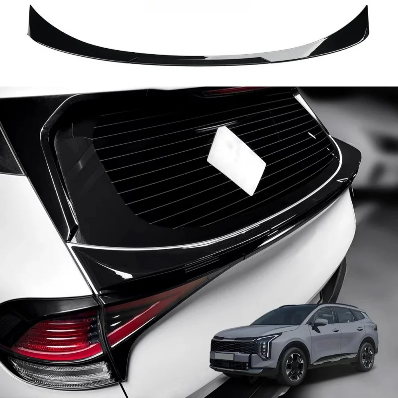 

Car Sports Spoiler For Kia Sportage NQ5 2023-2026 Rear Roof Spoiler ABS Trunk Top Wing Lip Cover Exterior Upgrade Accessories