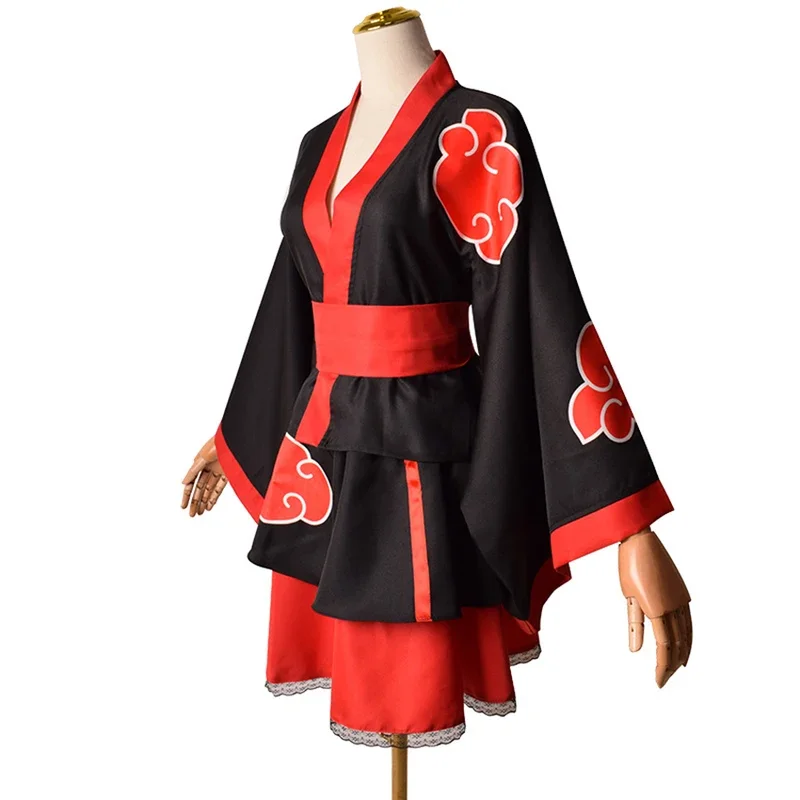 Ninja Cosplay Anime Kimono Jurk Meisje Halloween Kostuum Voor Kind Rok Pak Carnaval Vermomming Vrouwen Cosplay Jurk