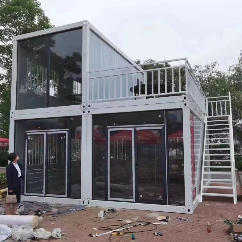 

Modular Containerized Building - Quick Setup Emergency Shelter for Sites Tiny House Cabin Moblie Home