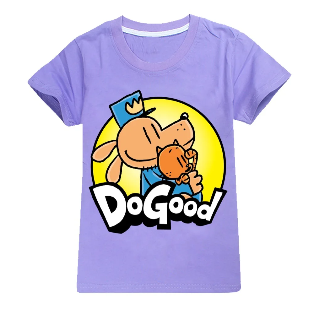 Zomer Kids Dogman Kleding Cartoon Casual Tshirt Voor Jongens Casual Tees Voor Meisje Tops Tiener Peuter Meisjes Kleding 2-16 Jaar 2219